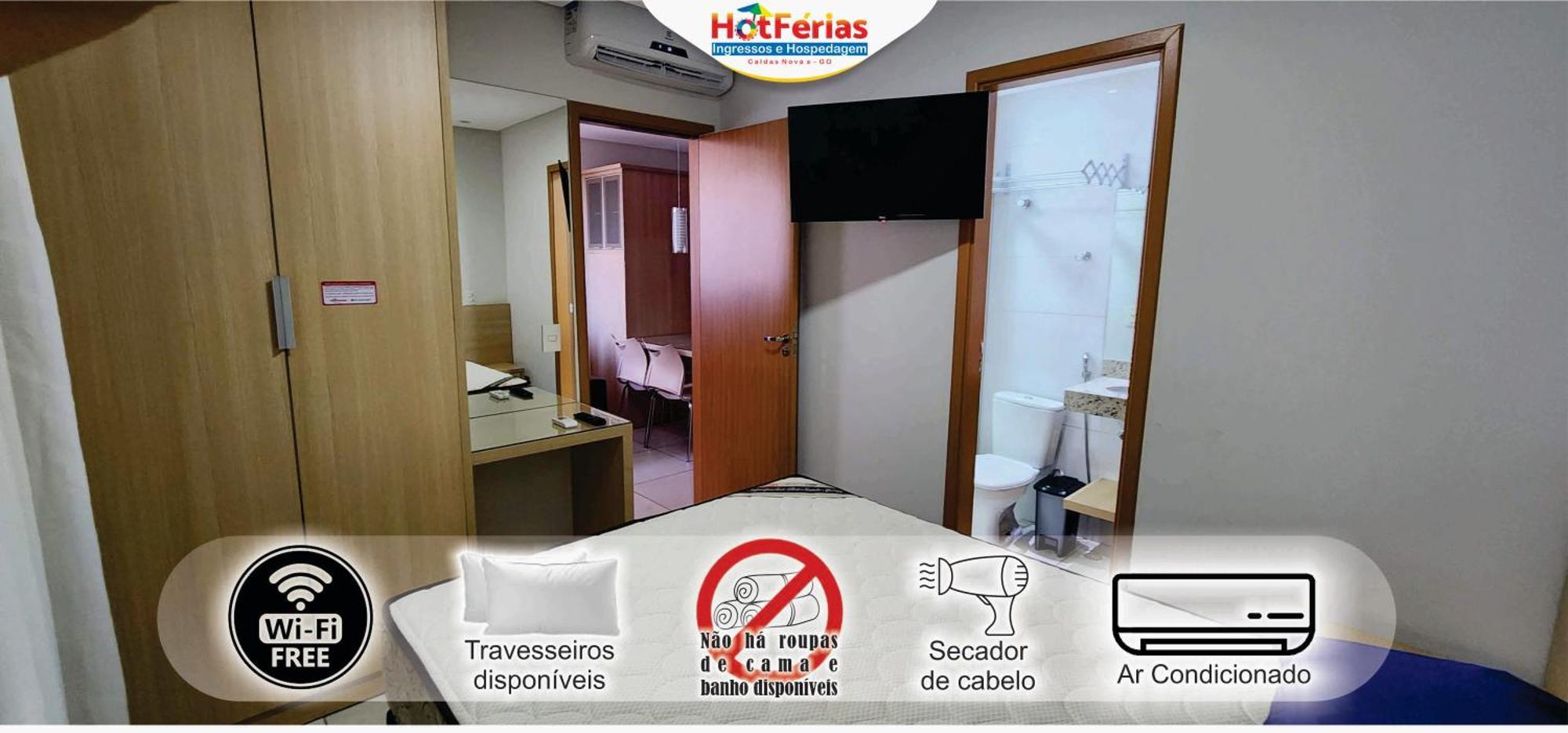 Everest Flat Service, Prox Water Park, Clube Prive, Riviera, Boulevard - Hotferias Caldas Novas